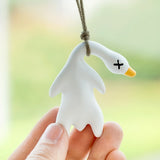 Funny Swing Goose Roasted White Roast Duck Car