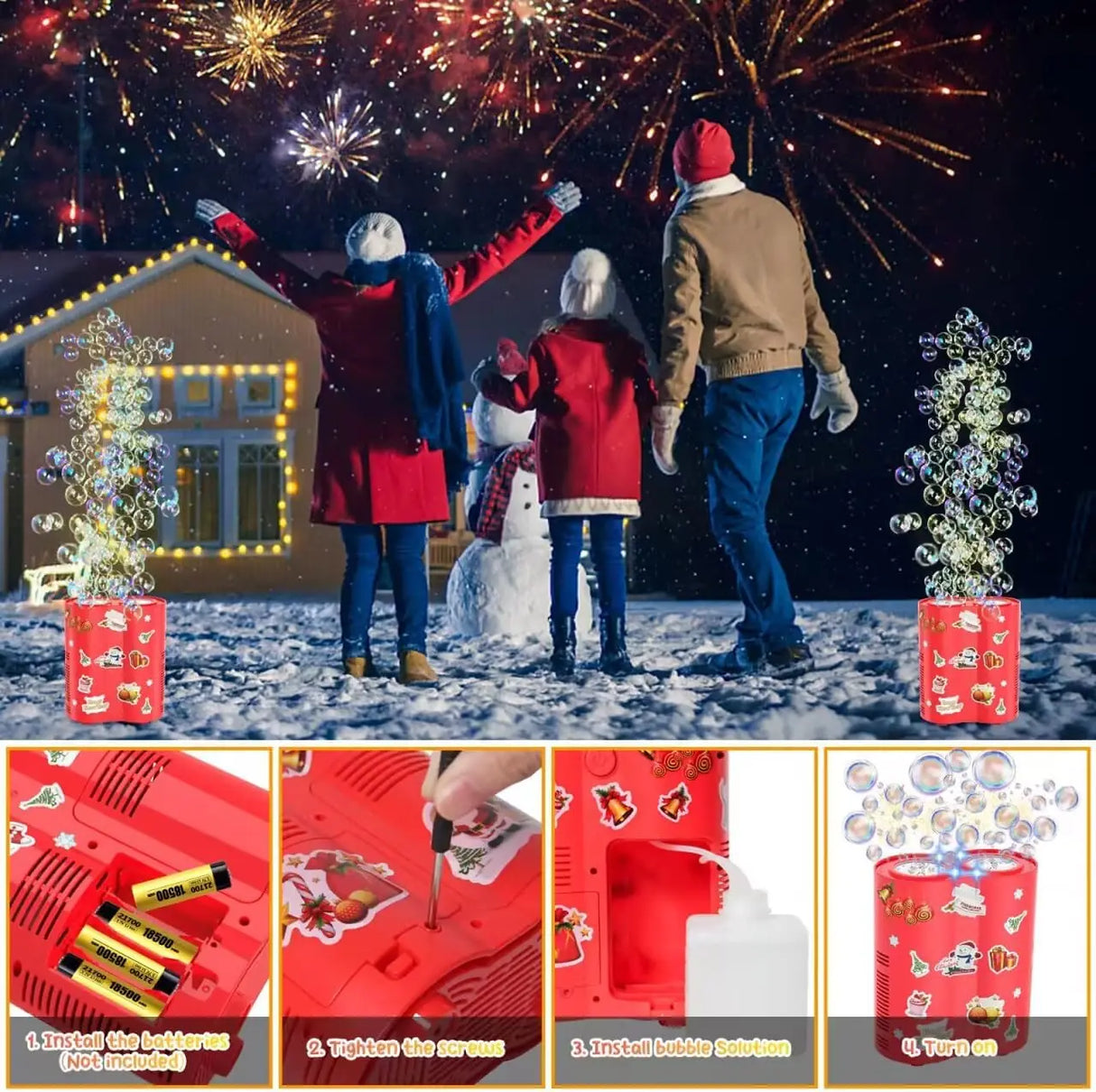 Double motor Fireworks bubble machine blower on the