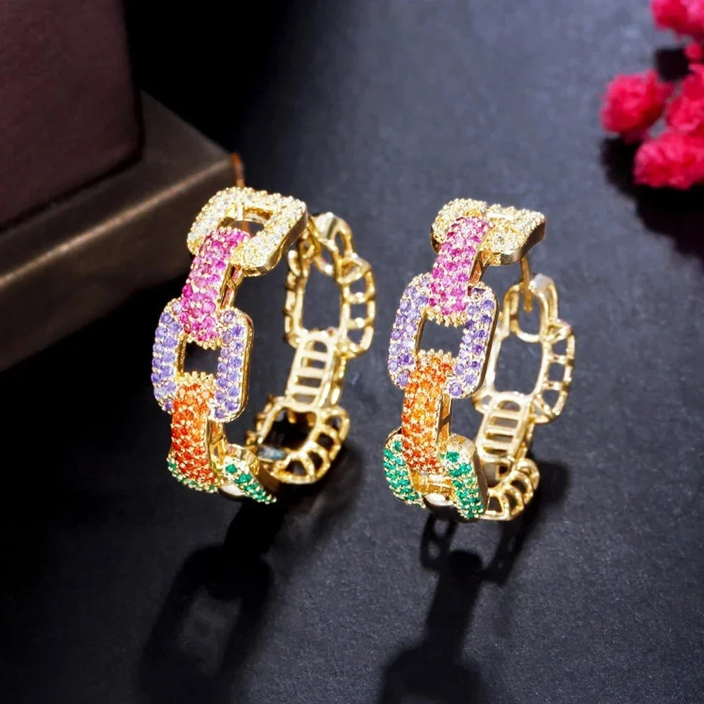 CWWZircons New Trendy Colorful Micro Pave CZ Stones