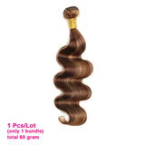 Body Wave Highlight P4/27 Human Hair Bundles 60Gram