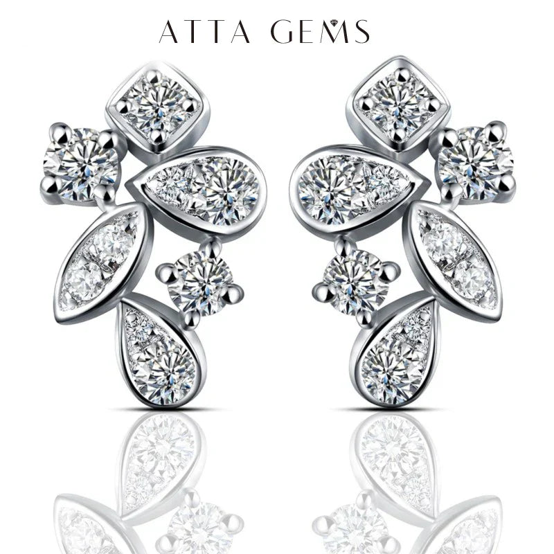 New Arrivals Moissanite Diamond 925 Sterling Silver Stud