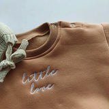 Spring Autumn Newborn Infant rompers one-piece Letter embroidery