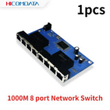 5pcs 1000M Mini 5 8 Port Desktop Switch