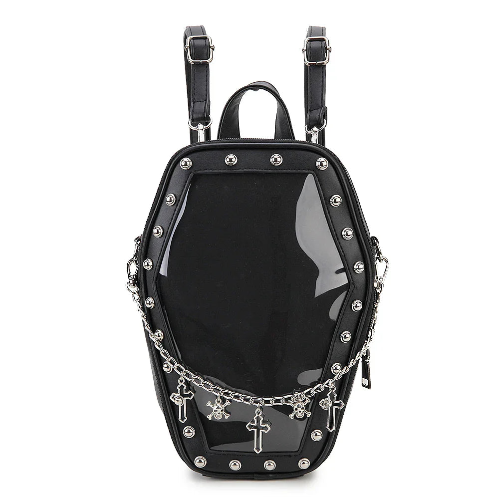 Bat Wings Ita Backpack Enamel Pin Display Shoulder