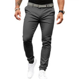 Slim Fit Suit Pants Men's Slim Fit Solid