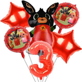 Rabbit Theme Birthday Party Decoration Cartoon Animal Panda