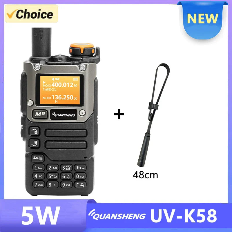 UV K58 Walkie Talkie 5W Quansheng UV-K6 Two