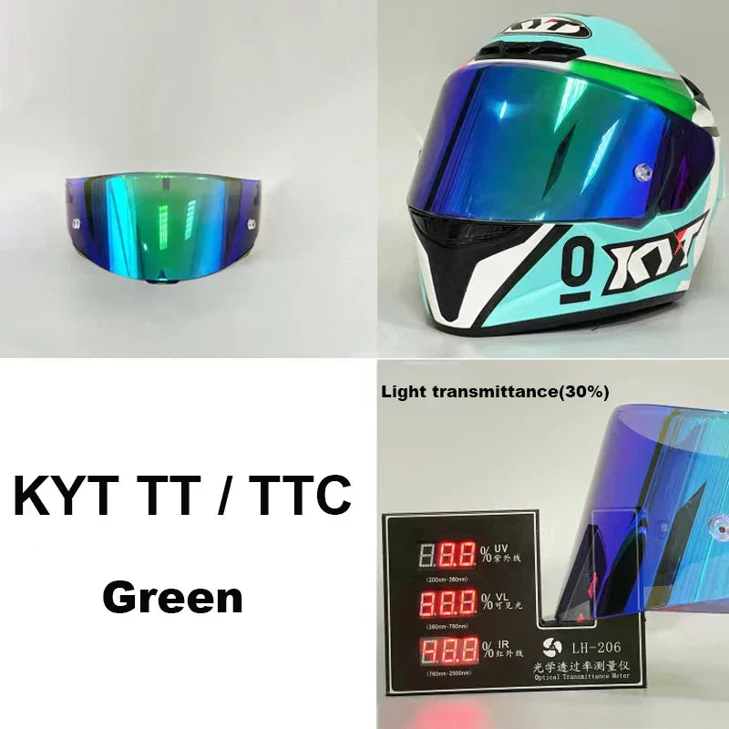 KYT TT COURSE Motorcycle Helmet Visor Lens Full Face Helmet Casco Moto Accessories Windshield Anti-UV KYT Capacete TTC VESC-8