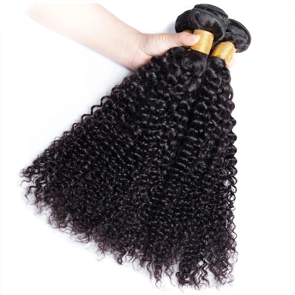 100% Human Hair Kinky Curly Bundles Raw Hair