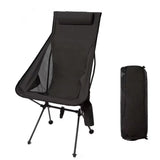 WESTTUNE Portable Folding Camping Chair with Headrest Lightweight