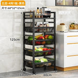 Home Kitchen Trolley Multifunction Oven Microwave Cart Moving