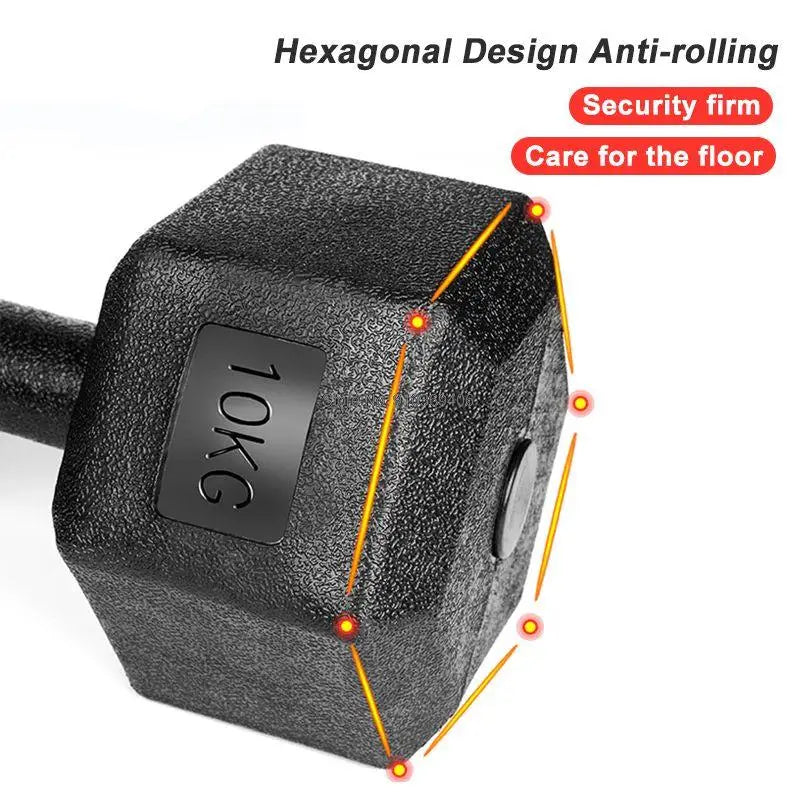 Hexagon Dumbbells Gym Weights for Exercise Dumbbell Gym