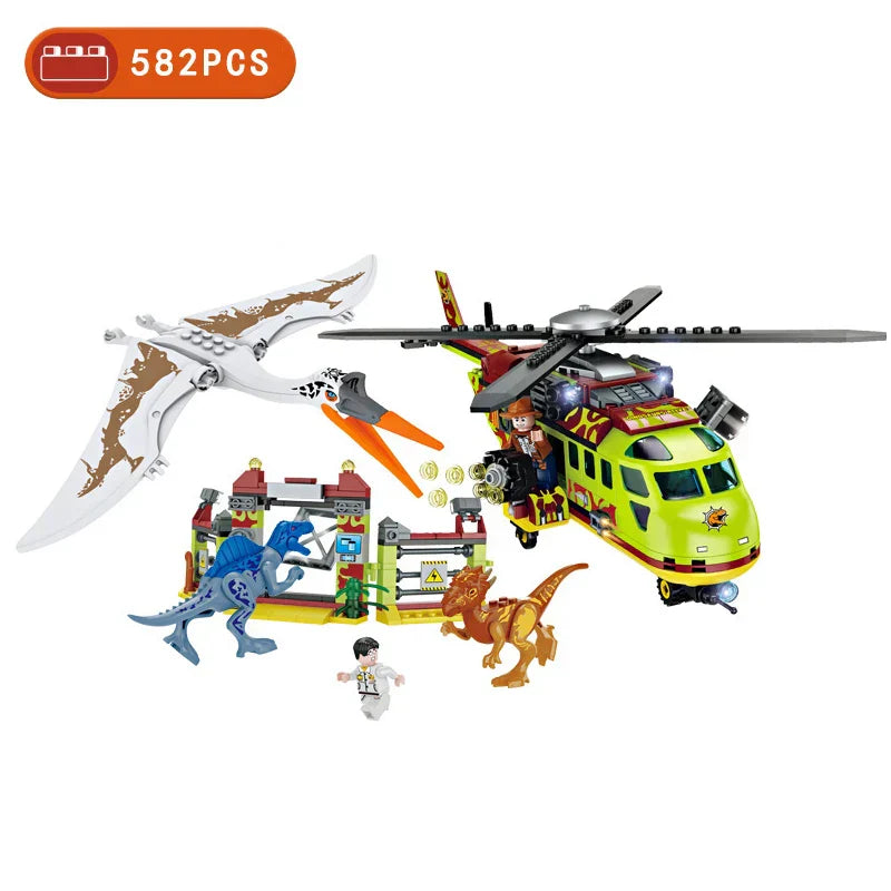 Jurassic Dinosaurs World Animal Park Blocks Building Brick