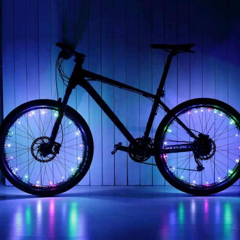 LEDs Light Wheel Rim Spoke Clip Tube Safety