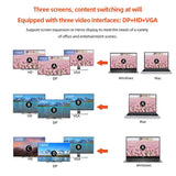 12-in-1 Type-C USB 3.2 Hub VGA Three Screen