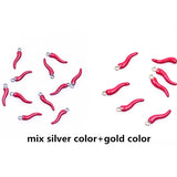 5pcs Stainless Steel Chili Charms Pendant For Jewelry