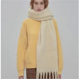Luxury Cashmere Bright Solid Color Women Scarf Winter