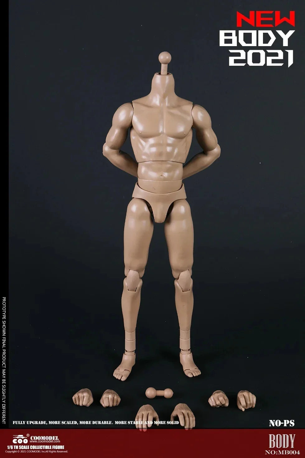 COOMODEL 1/6 Standard Muscle Male Soldier Body MB001