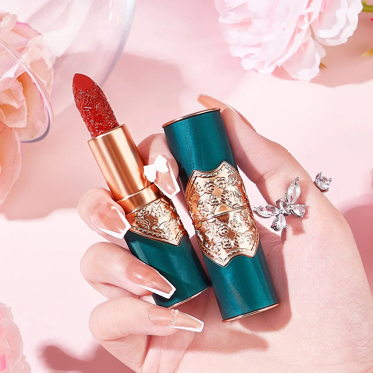 Makeup Carved lipstick set velvet matte moisturizing easy