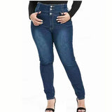 Plus Size Button Up Skinny Black Gray Long