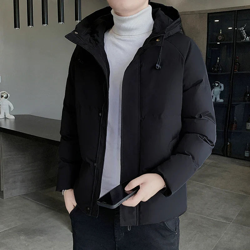 Fashion Brand Parkas Male Thick Winter Overcoat Men's