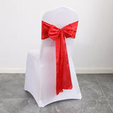 10/50pcs Satin Chair Bow Sashes Wholesale Wedding Chair