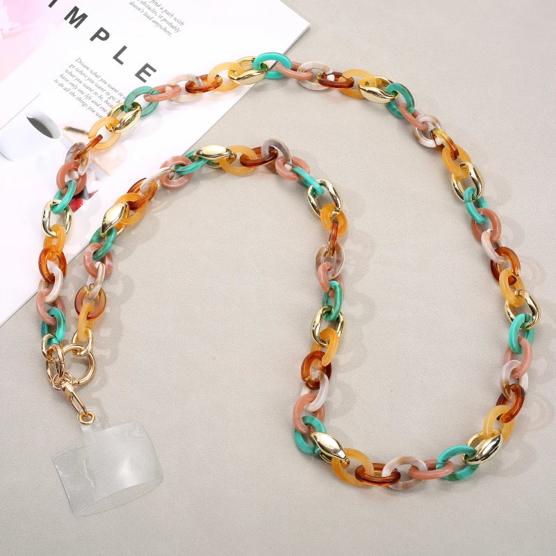 Fashion 120cm Telephone Strap Long Style Acrylic Slant