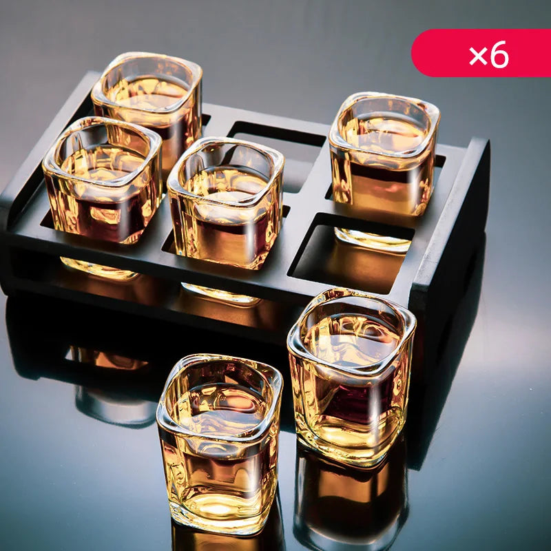 Shot Glass Set White Wine Glass Cup Holder