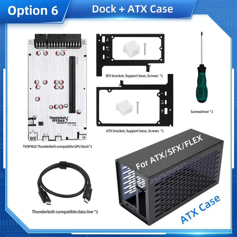TH3P4G3 Thunderbolt-compatible GPU Dock Laptop to External Graphic