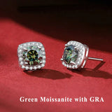 D VVS1 Moissanite Stud Earrings For Women 925