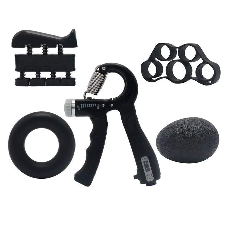 5pcs Fitness Hand Grips Set With Counter Adjustable