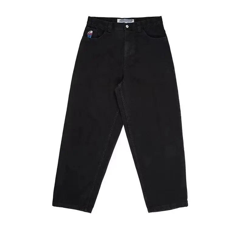 Y2K Golf Trap Wang Jeans for Men Streetwear