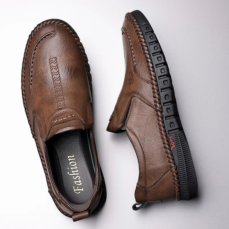 2023 Business Leather Shoes Moccasin Shoes Breathable Men's