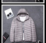 2024 new upscale men's white duck down jacket