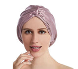 100 Mulberry Silk Turban Bonnets For Women Twisted