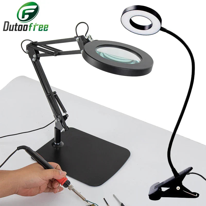 5x 30x Flexible Clamp-on Table Lamp with LED