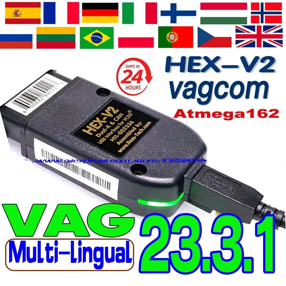 2024 VCDS VAGCOM Interface VCDSCAN HEX V2 Update