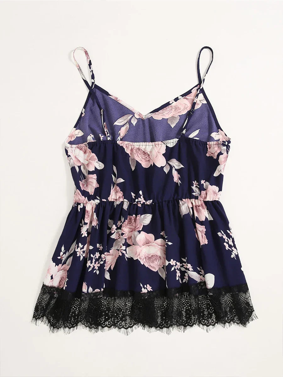 Finjani Plus Size Women Cami Tank Floral Print