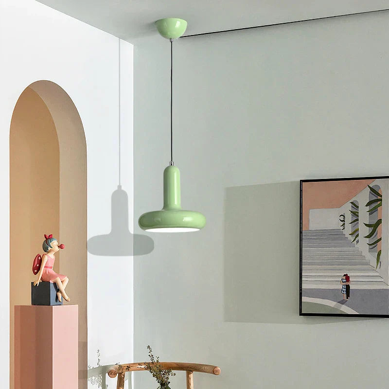Scandinavian Macaron Small Pendant Lamp Modern Cream Style