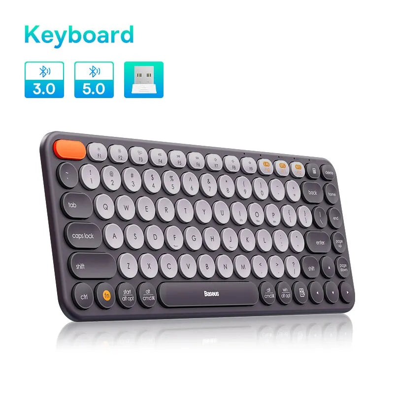 Baseus Bluetooth Wireless Keyboard 5.0 2.4G USB Silent