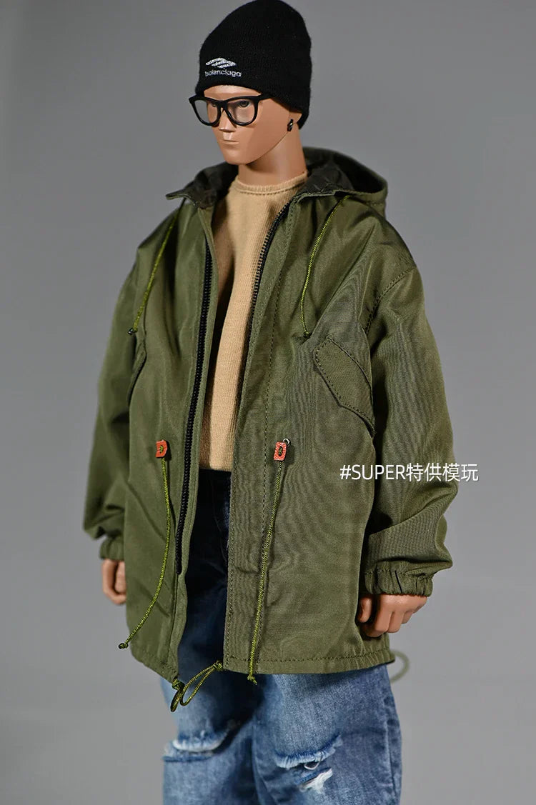 Multicolour 1/6 Fashion Soldier Mid Lengt Military Green