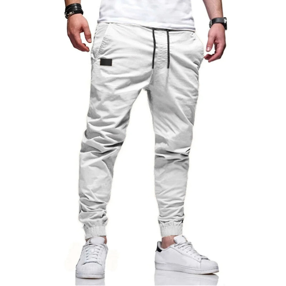 New Men's Casual Fashion Pants Streetwear Sportswear Skinny