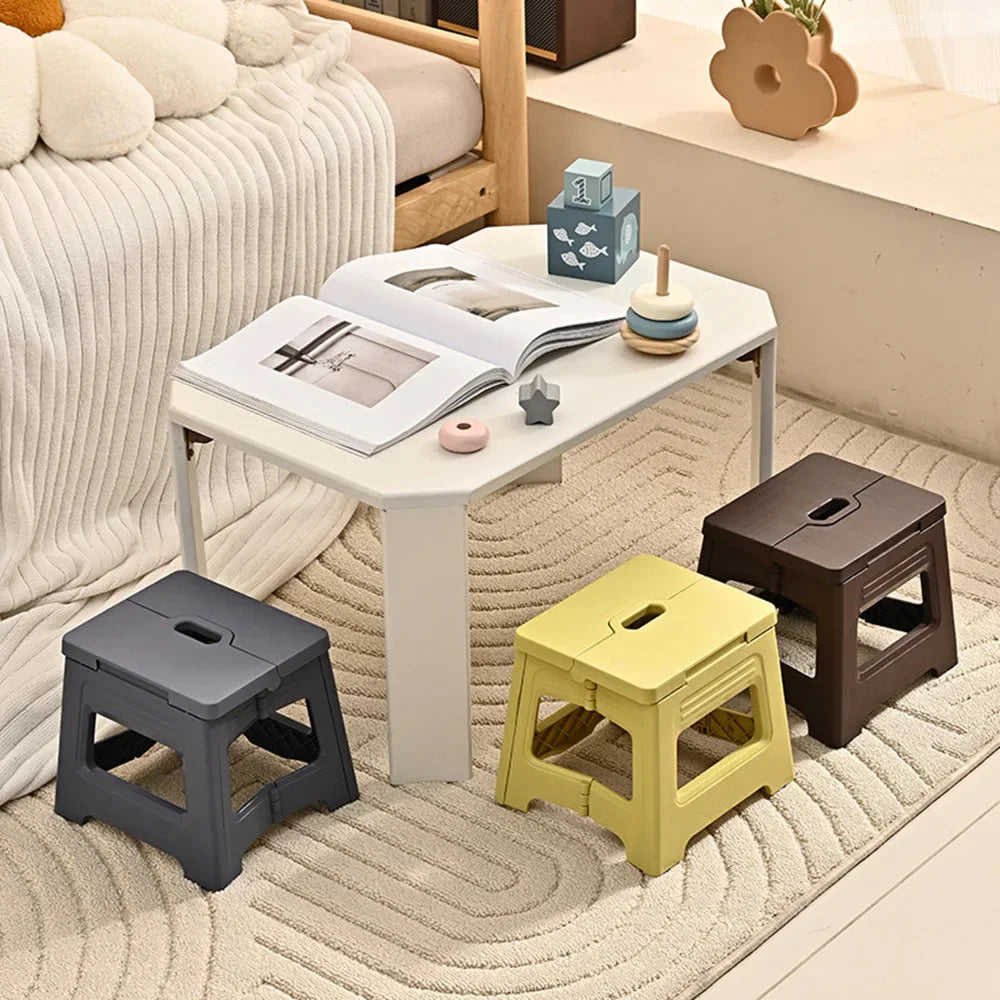 Plastic Folding Stool, Outdoor Foldable Beach Chair, Ultralight