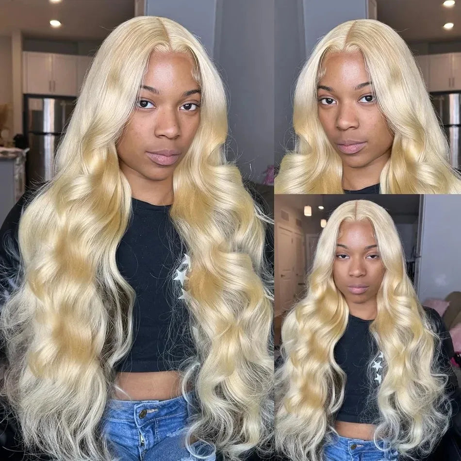 613 Lace Frontal Wigs Human Hair Blonde 13x4