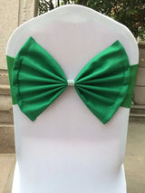10/50pcs/Lot Bow Chair Sashes Band For Wedding Party
