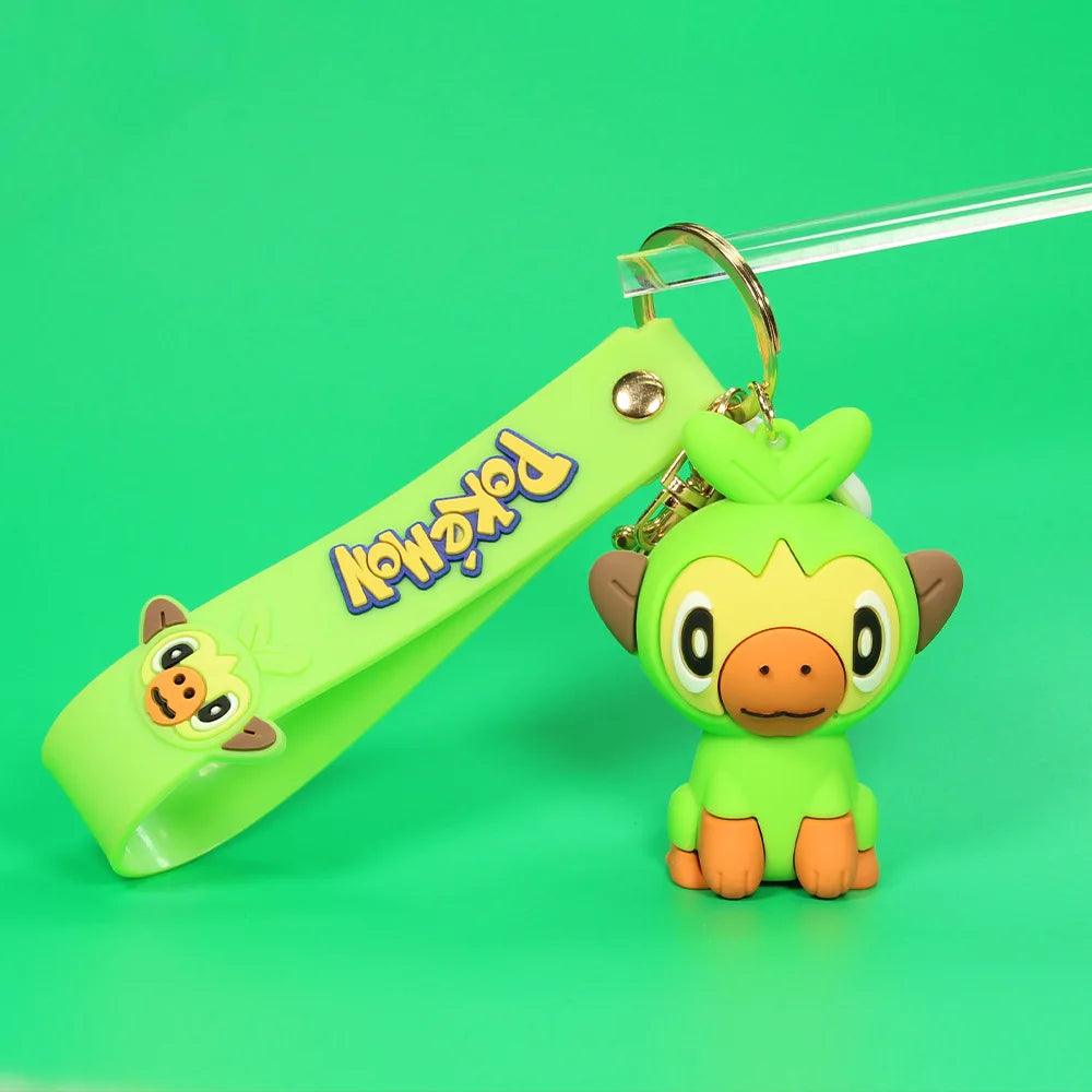 Pokemon Keychain Anime Figures Pikachu Cartoon Key Chain
