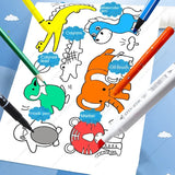Kids Drawing Roll DIY Sticky Color Filling Paper