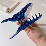 Blue Whale Hair Claw Acetate Hair Clips For