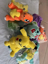 30PC/lot Pokemon Squirtle Charmander Pikachus Plush Doll 12cm