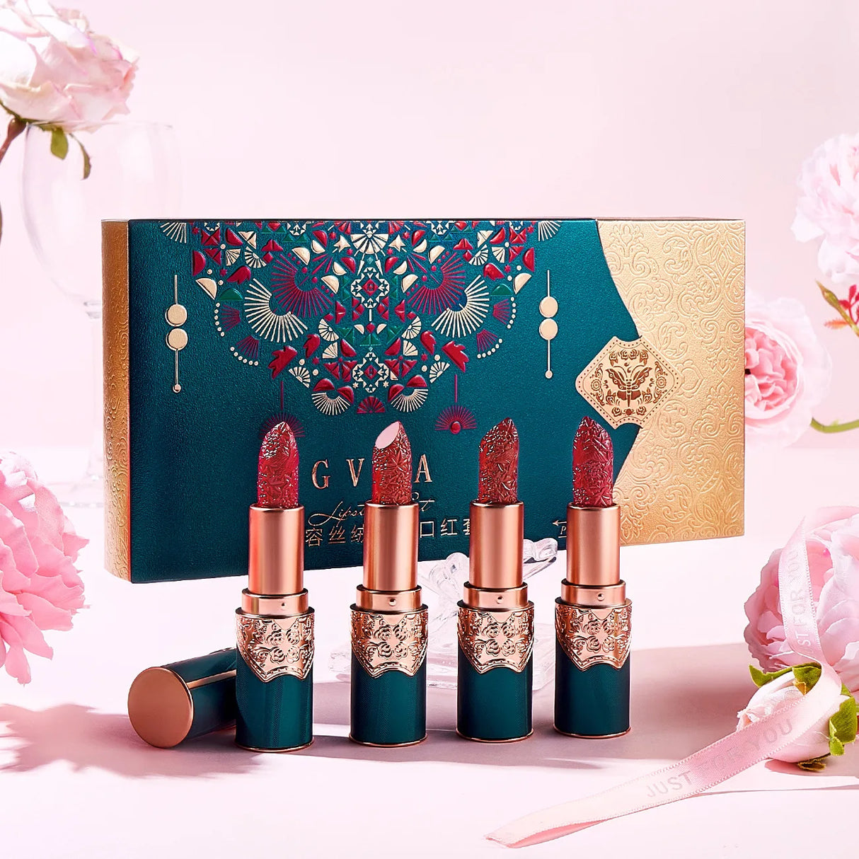 Makeup Carved lipstick set velvet matte moisturizing easy